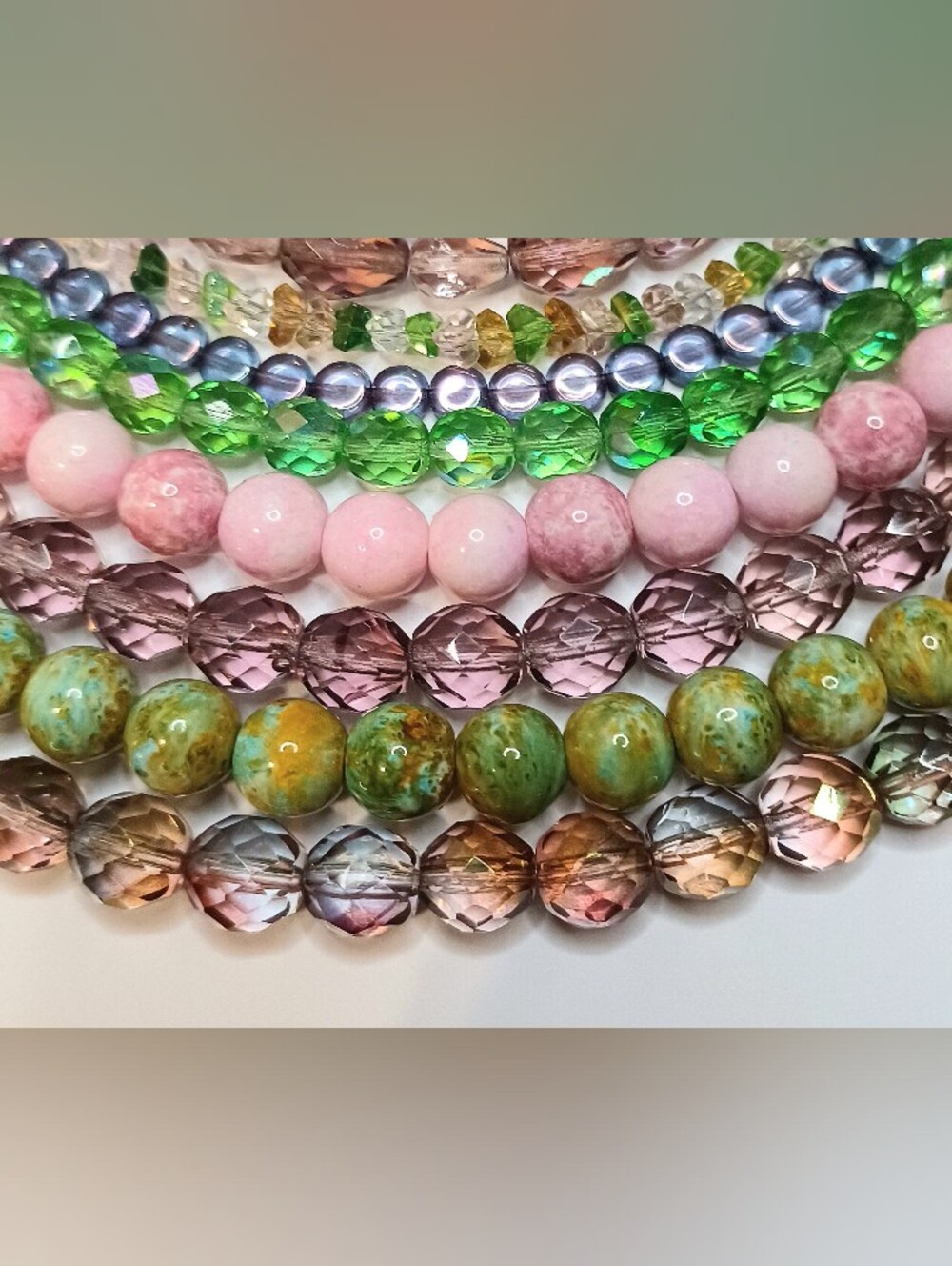 Glass Beads 12-strands jewelry making - Picture 2 of 4
